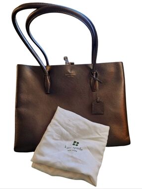 KATE SPADE EUC Eva Bronze Leather Tote TOTE & DUST BAG ONLY